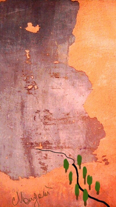 Arte digitale intitolato "Per un pugno di dol…" da Mangani', Opera d'arte originale, Fotomontaggio