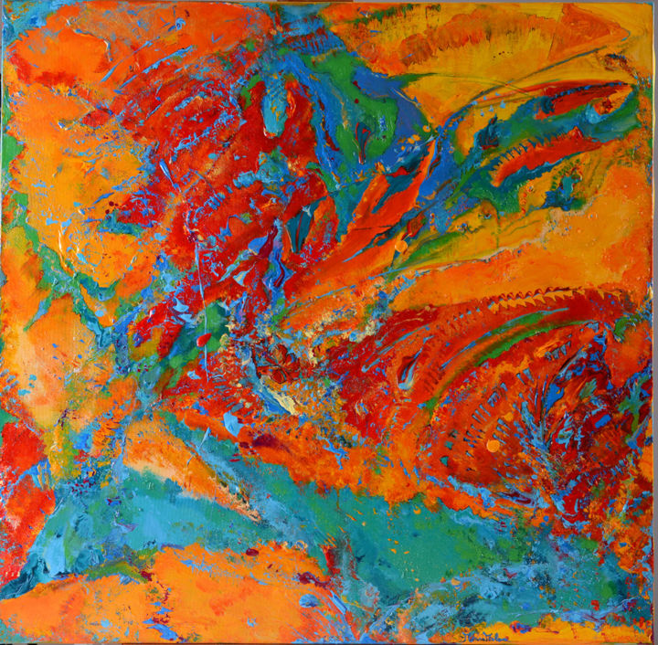 Painting titled "Emozioni...... Anno…" by Marisa Milan, Original Artwork, Acrylic