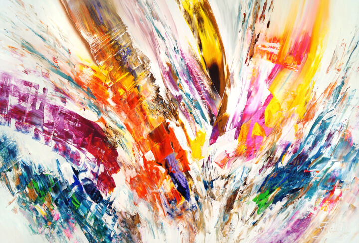Painting titled "Monumental XL 2" by Peter Nottrott, Original Artwork, Acrylic