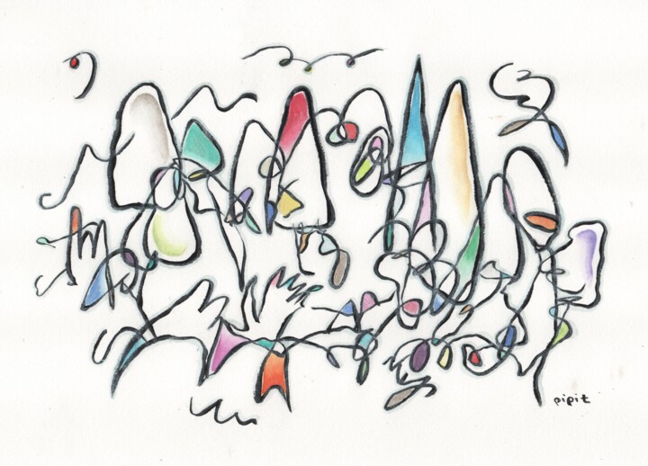 Spring hill 绘画, 8.3x11.7 in