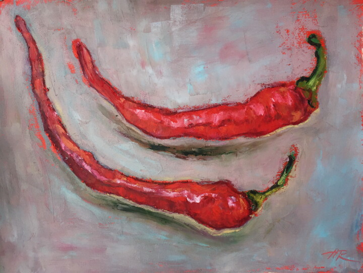 제목이 "Chilli"인 그림 Lena Ru로, 원작, 파스텔