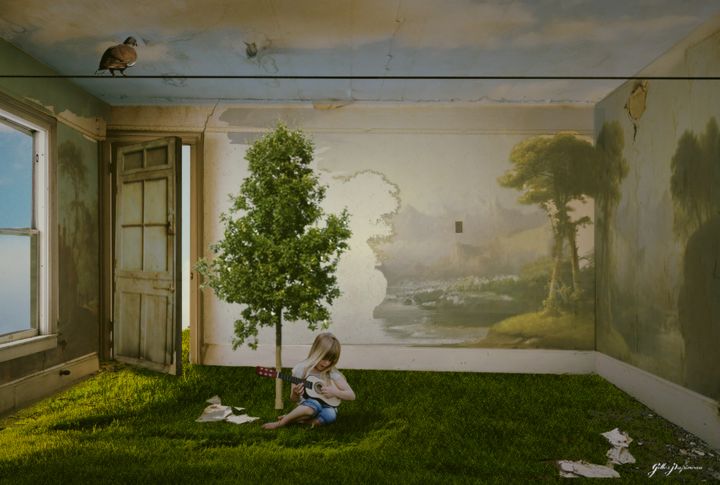 Digitale Kunst getiteld "Tapisserie" door Gilles Papineau, Origineel Kunstwerk, 2D Digital Work