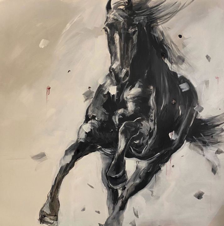 Painting titled "Untitled 003" by Maryam Moghadam, Original Artwork, Acrylic