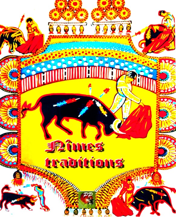 AFFICHE CORRIDA 4 COULEURS