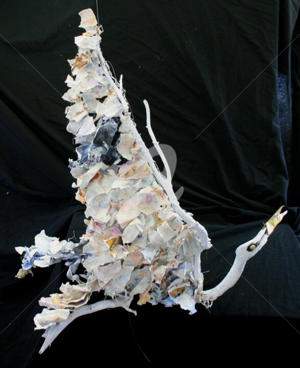 L'oiseau du temps qui passe 雕塑, 43.3x27.6 in