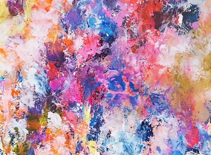 Painting titled "Command performance" by Jill Dowell, Original Artwork, Acrylic