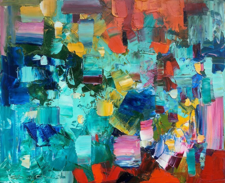 Pintura titulada "New garden" por Dam Domido, Obra de arte original, Oleo