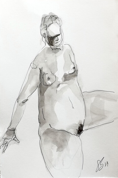 Nudo #2 图画, 9.8x6.9 in