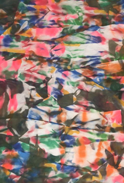 Pittura intitolato "N108 2020, fragment…" da Robert Miskines, Opera d'arte originale, Spray