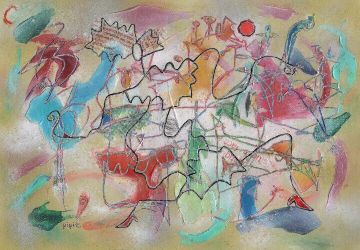 Being free 绘画, 8.3x11.7 in