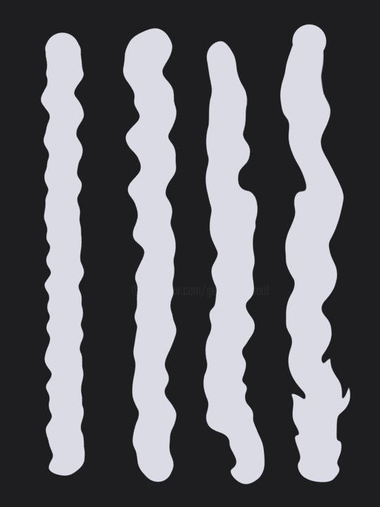 Digital Arts titled "Altered Lines" by Gerald Shepherd F.F.P.S., Original Artwork, Digital Painting