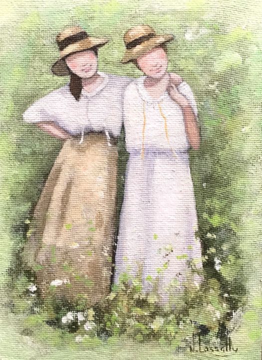 Painting titled "Vive la permacultur…" by Noëlle Lassailly, Original Artwork, Acrylic