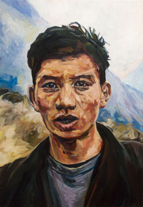 绘画,  51.2x34.3 in 