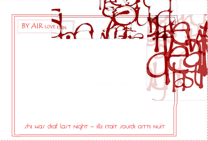 数字艺术 标题为“Elle était sourde c…” 由Henry Pouillon, 原创艺术品, 2D数字工作
