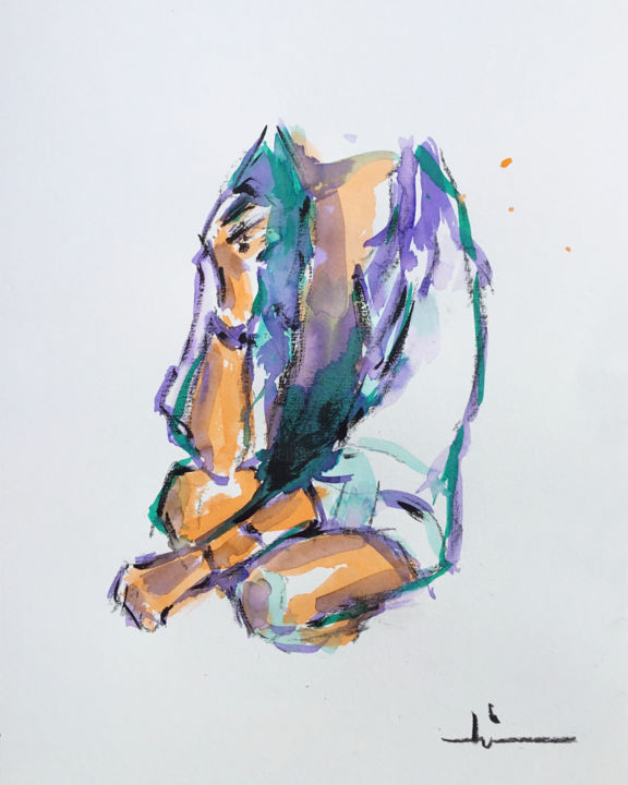 Incognito 绘画, 12.6x9.5 in