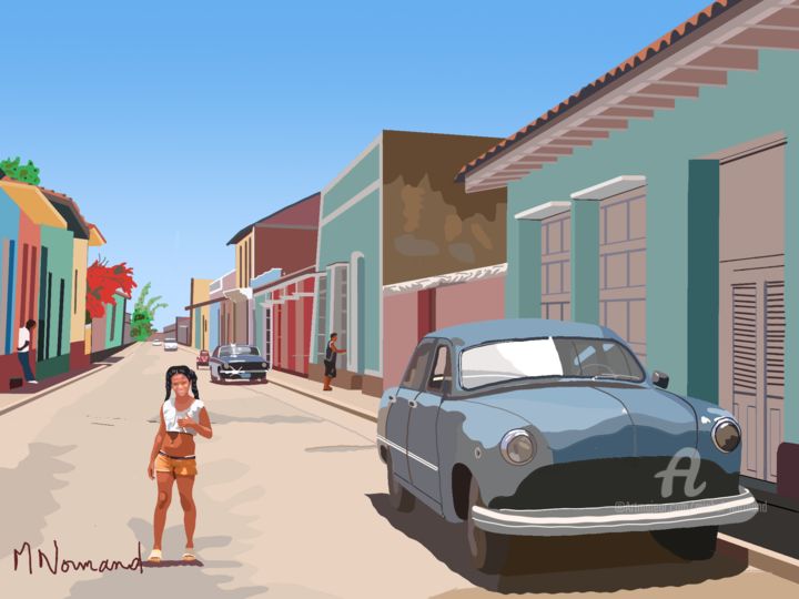 数字艺术 标题为“2020-07-31 Cuba-Tri…” 由Michel Normand, 原创艺术品, 数字油画