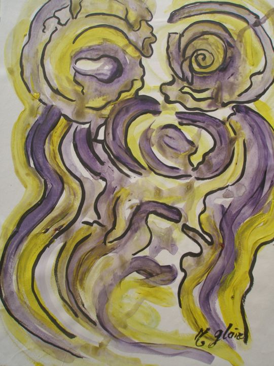 APPROCHES 绘画, 11.2x8.3 in