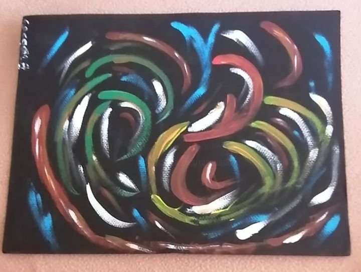 Painting titled "Multi'Colors" by Claudia Marie Eugénie (Cocoâlô), Original Artwork, Acrylic