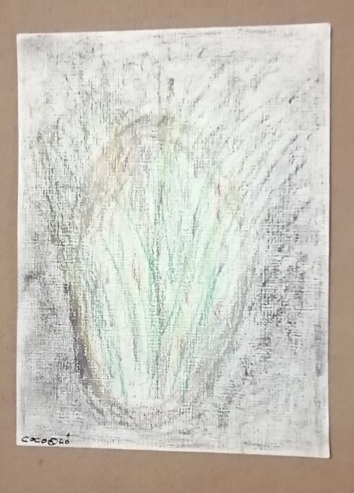 Painting titled "L'Oeuf" by Claudia Marie Eugénie (Cocoâlô), Original Artwork, Pencil