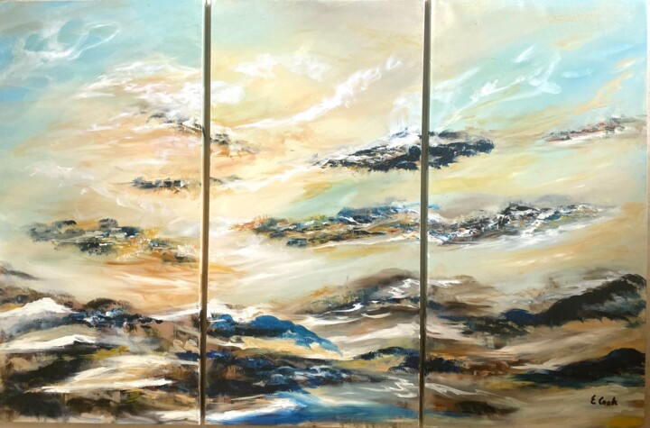 Peinture intitulée "Mystic Depths (trip…" par Elisa Cook Benbassat Bassat, Œuvre d'art originale, Huile