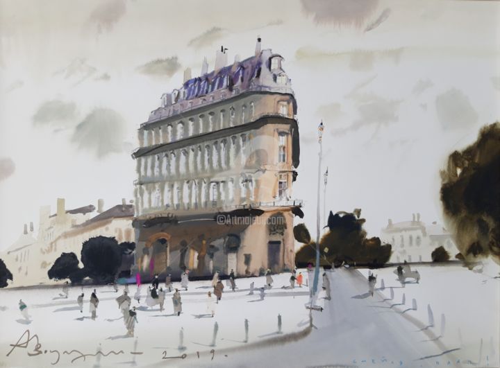 Painting titled "laugh - cry" by Alexander Votsmush, Original Artwork, Watercolor