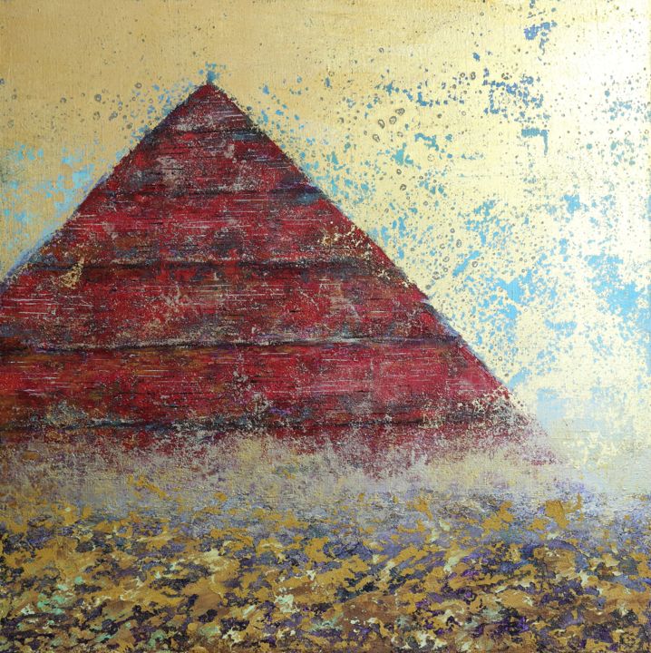 Pyramid from the "Desert" series 绘画, 19.7x19.7 in
