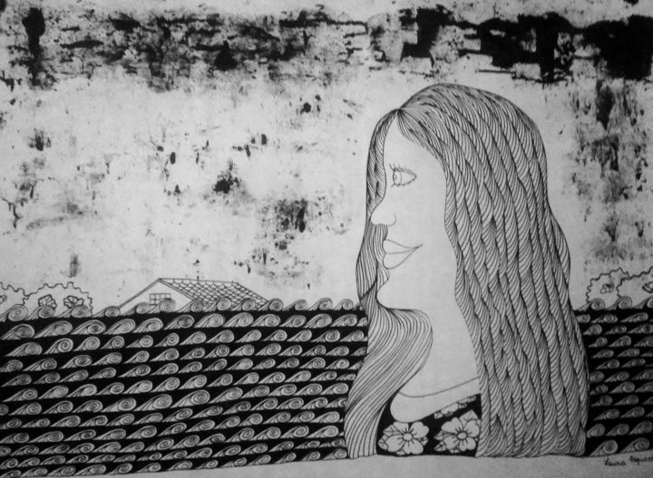 La Inundación 1 图画, 15.8x23.6 in