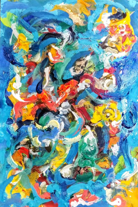 Painting titled "Changes" by Andrew Walaszek, Original Artwork, Watercolor