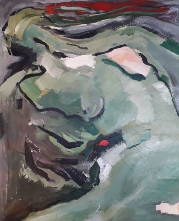 Peinture intitulée "Untitled-2" par Simin Salar Amoli, Œuvre d'art originale, Acrylique
