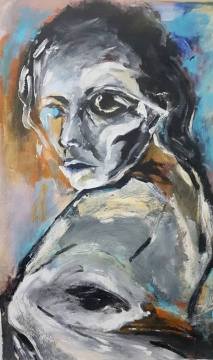 Peinture intitulée "Untitled-3" par Simin Salar Amoli, Œuvre d'art originale, Acrylique