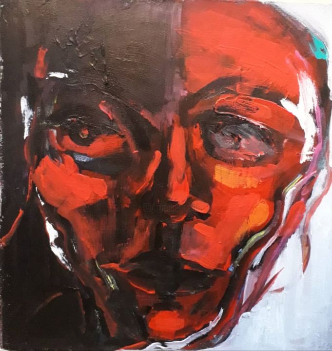 Peinture intitulée "Untitled-4" par Simin Salar Amoli, Œuvre d'art originale, Acrylique