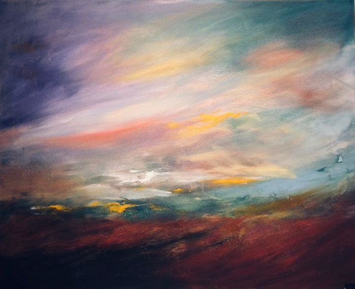 Peinture intitulée "Untitled-4" par Zahra Hooshyar, Œuvre d'art originale, Acrylique