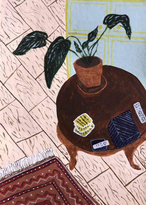 Peinture intitulée "Untitled-6" par Zahra Hooshyar, Œuvre d'art originale, Acrylique