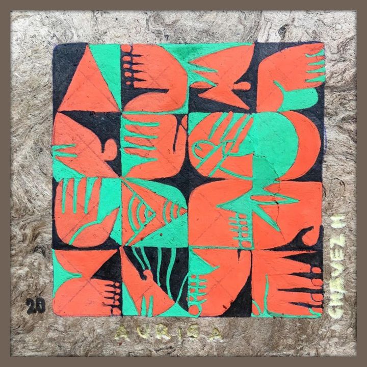 Schilderij getiteld "Auriga" door Cawamo, Origineel Kunstwerk, Inkt