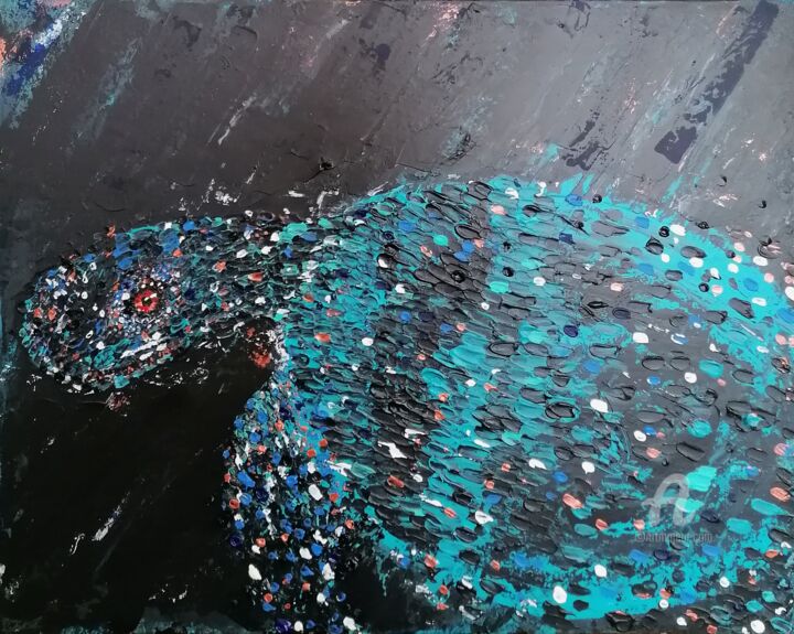 Chelonioidea 绘画, 15.8x19.7 in