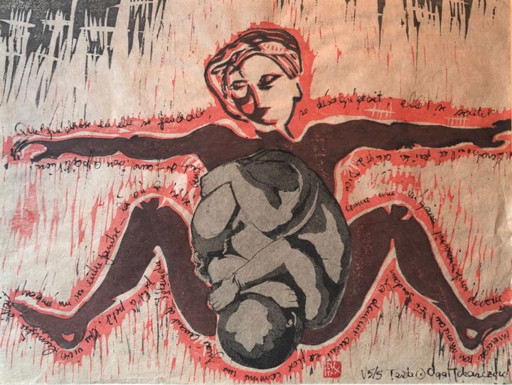 Quelque chose en elle 印花与版画, 9.5x13 in