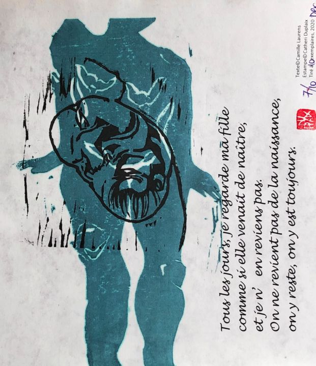 On y est toujours 印花与版画, 7.1x6.3 in