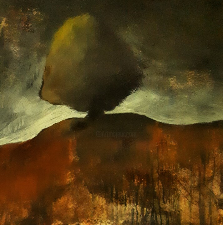 "標高" Hyōkō 绘画, 7.9x7.9 in