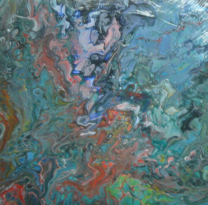 Pintura titulada "Pich ' magic abstra…" por Pich, Obra de arte original, Acrílico Montado en Bastidor de camilla de madera