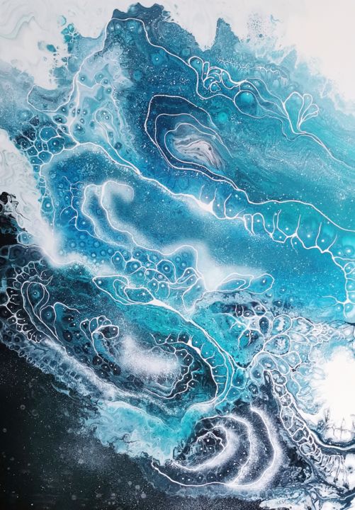 Peinture intitulée "OMAKIYA" par Janaan Jaunally, Œuvre d'art originale, Acrylique Monté sur Châssis en bois
