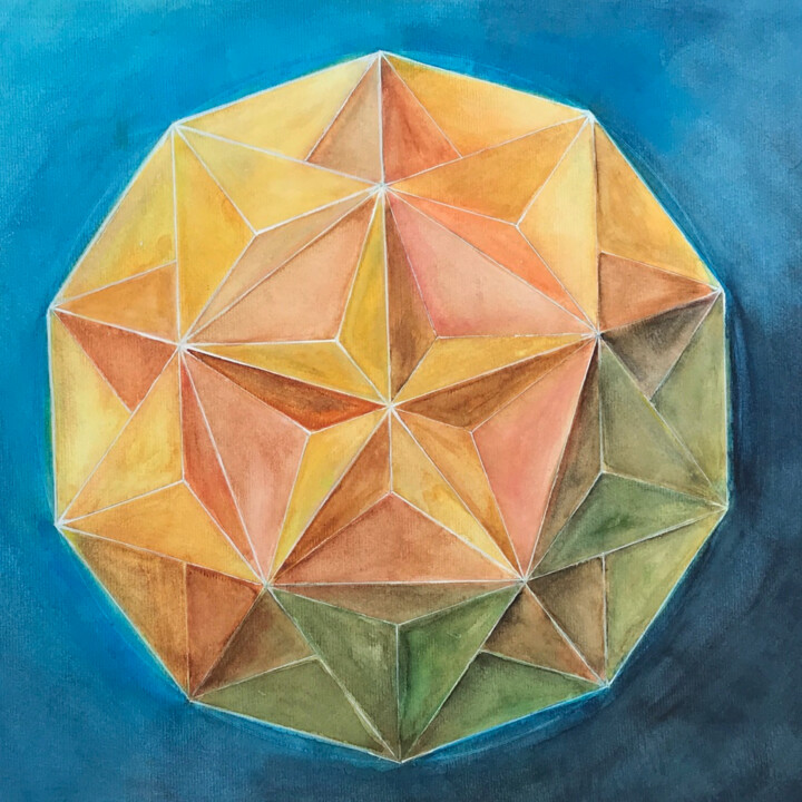 Coeur de l'Arbre 绘画, 15.8x15.8 in