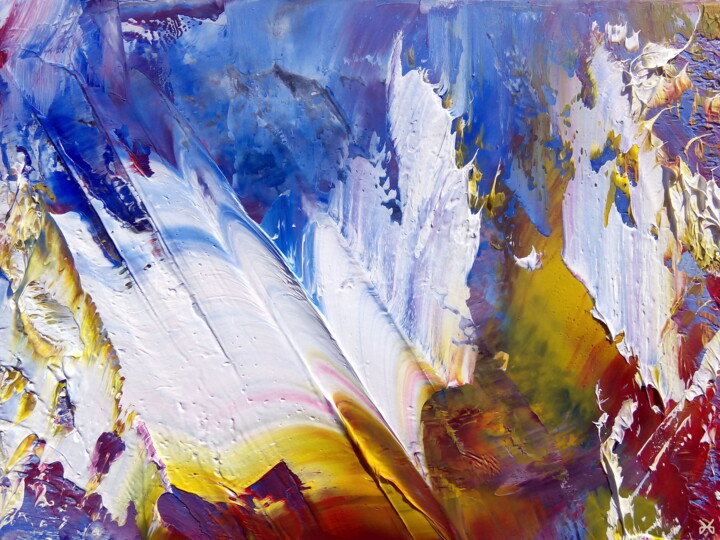 Peinture intitulée "Luminescence - Abst…" par Davidian Gotis Abstraction Abstraite, Œuvre d'art originale, Huile