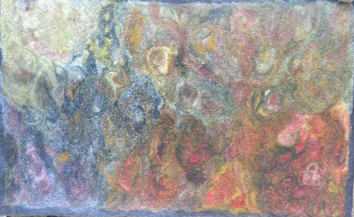 Painting titled "Neem Tree Mother-Go…" by Mariska Ma Veepilaikaliyamma, Original Artwork, Pigments