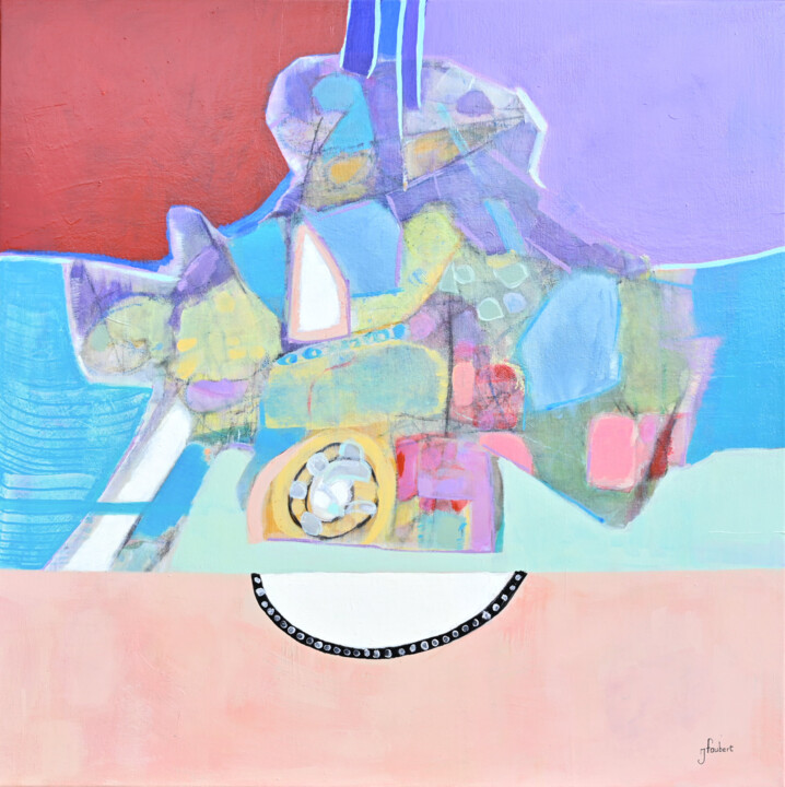 Peinture intitulée "Point de vue" par Jacqueline Faubert, Œuvre d'art originale, Acrylique
