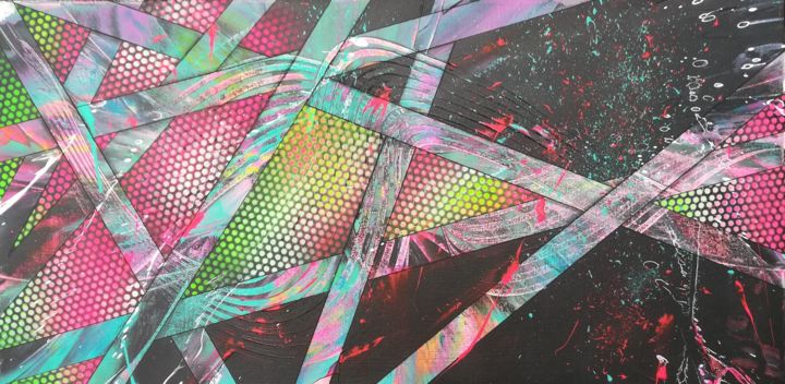 Peinture intitulée "ARENGULIS 2" par Trä  Abstract Painting, Œuvre d'art originale, Acrylique