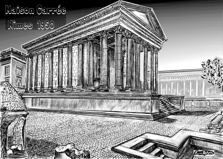 MAISON CARREE de Nîmes avant 1950