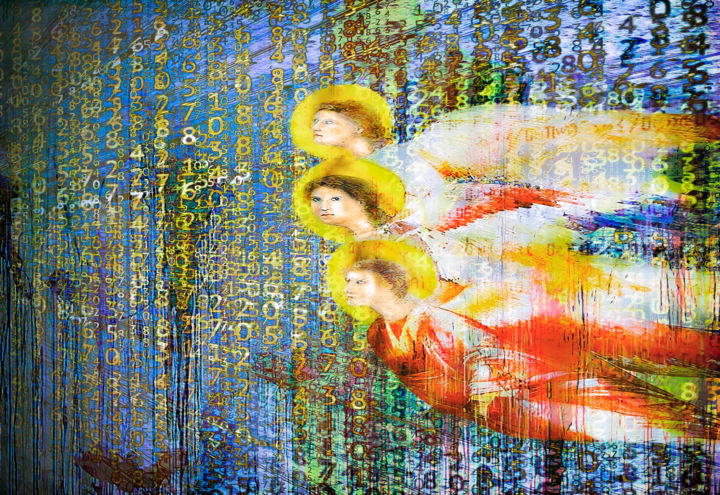 Arts numériques intitulée "Matrice" par Philippe Cadet, Œuvre d'art originale, Travail numérique 2D