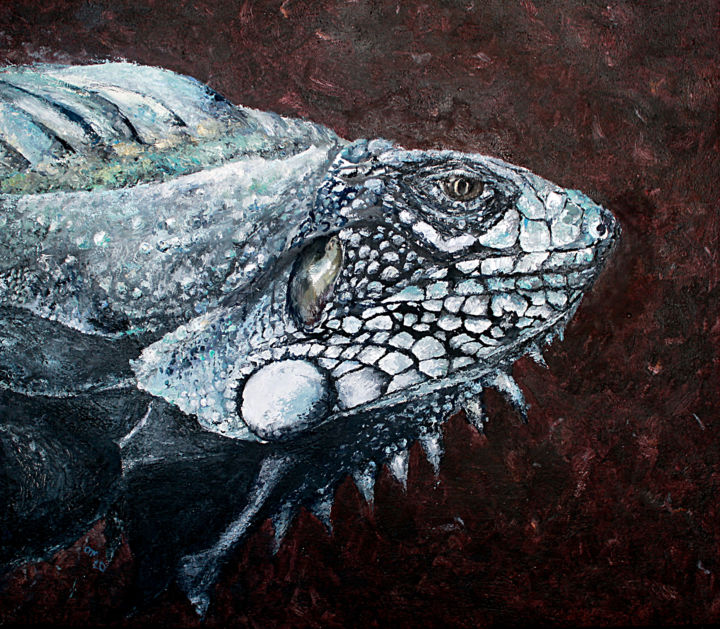 Painting titled "Itsam" by Volha Milashevich, Original Artwork, Oil