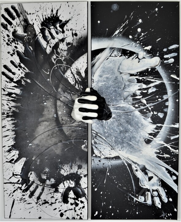 l'Union fait la force 绘画, 39.4x39.4 in