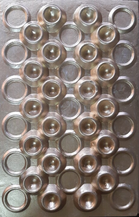 Circles 雕塑, 15x9.5 in